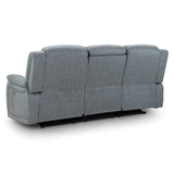 Fabric 3 Seater Sofa Electric Recliner - Linden