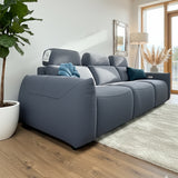 Fabric 3 Seater Sofa Electric Recliner - Primrose