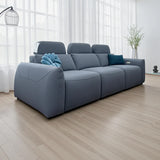 Fabric 3 Seater Sofa Electric Recliner - Primrose