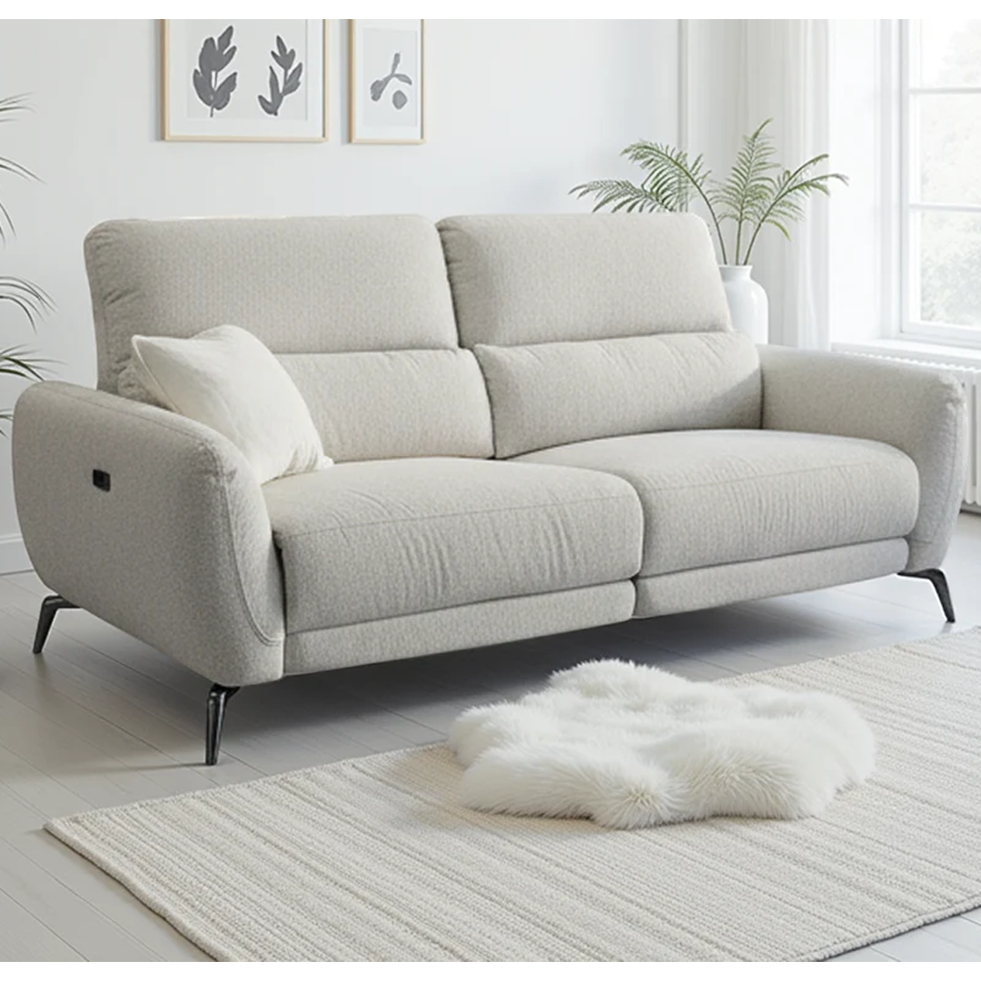 Fabric 3 Seater Sofa Electric Recliner - Sorrento