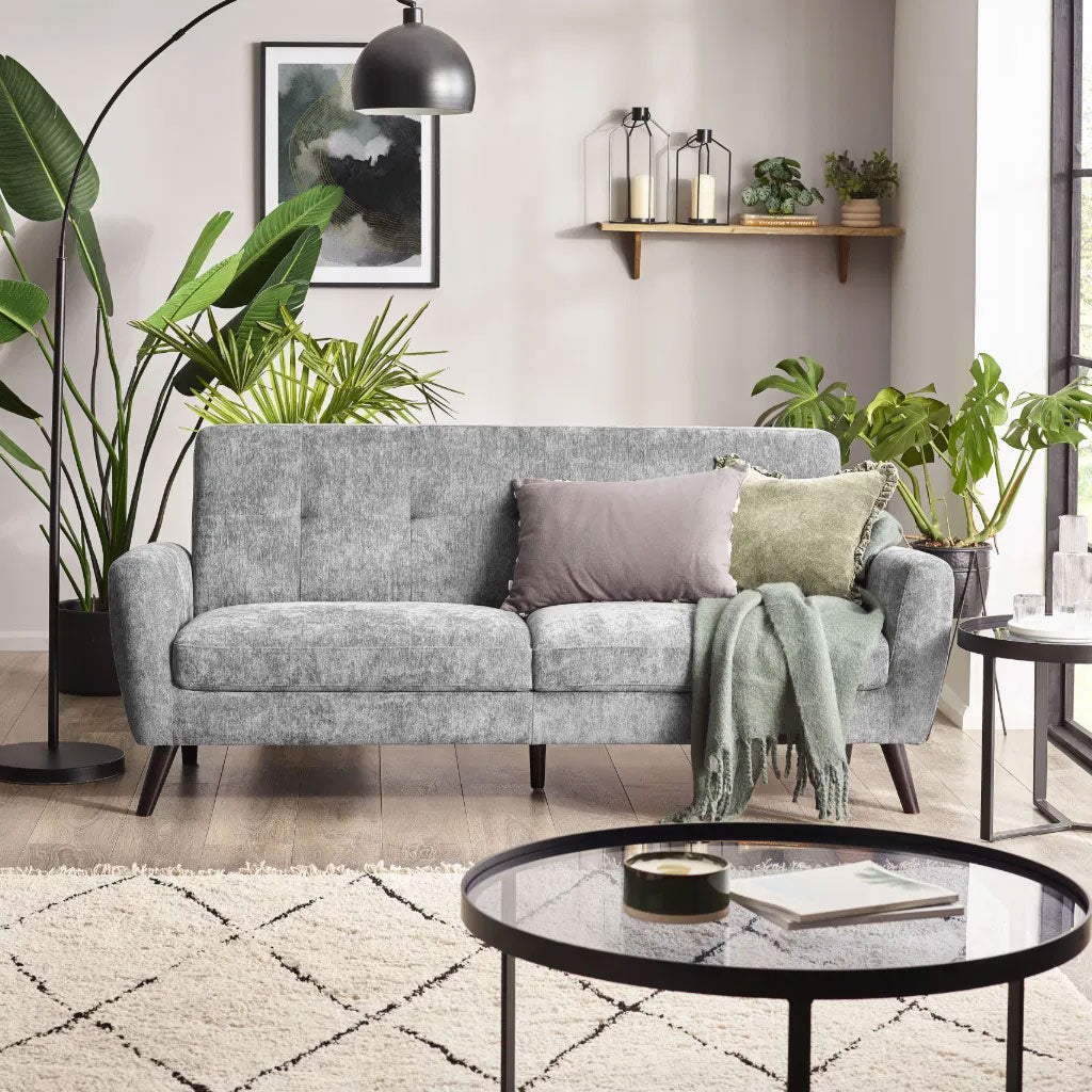 Fabric 3 Seater Sofa - Monza