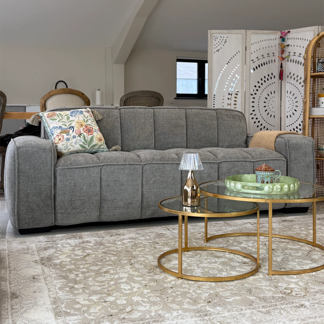 Fabric 3 Seater Sofa - Paris