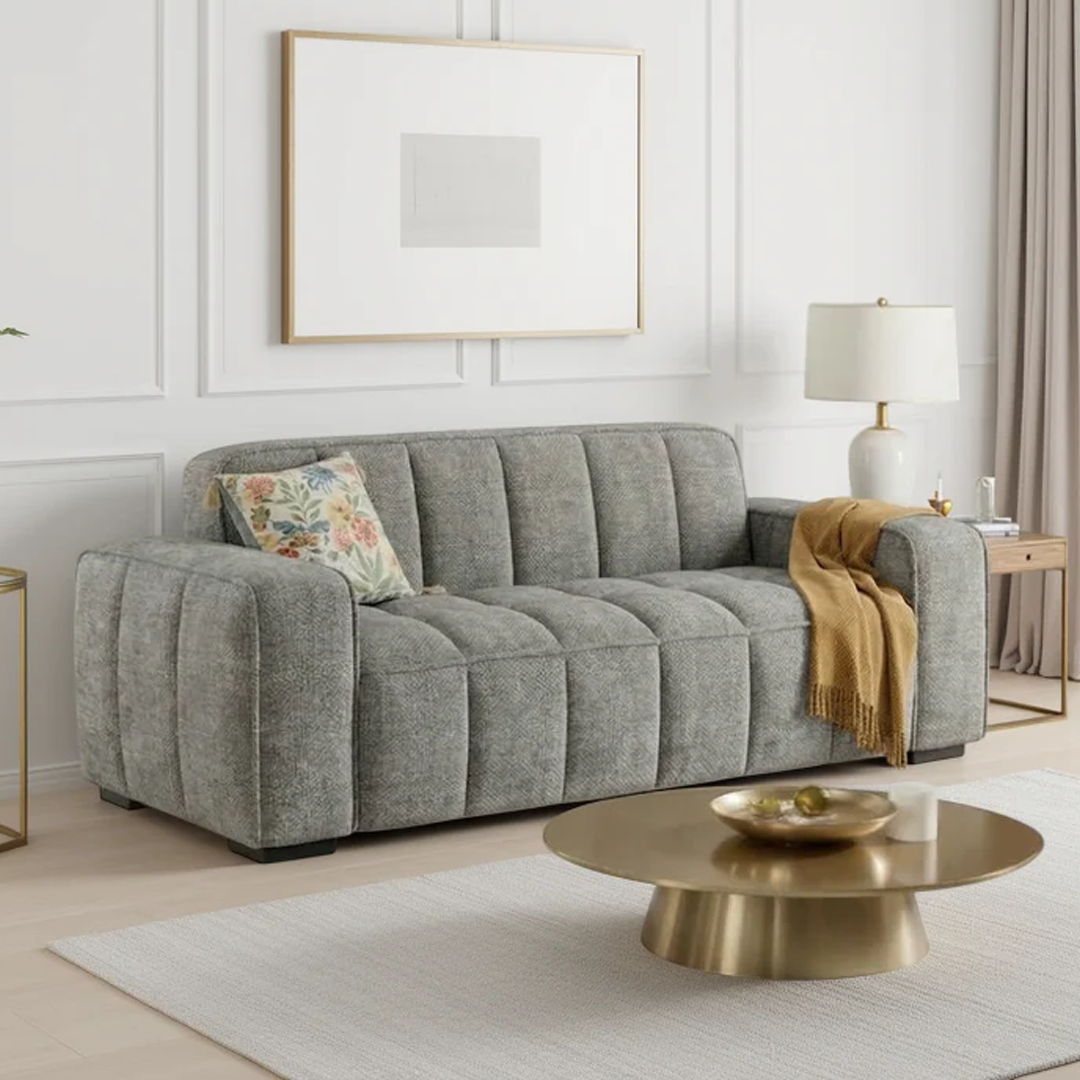 Fabric 3 Seater Sofa - Paris