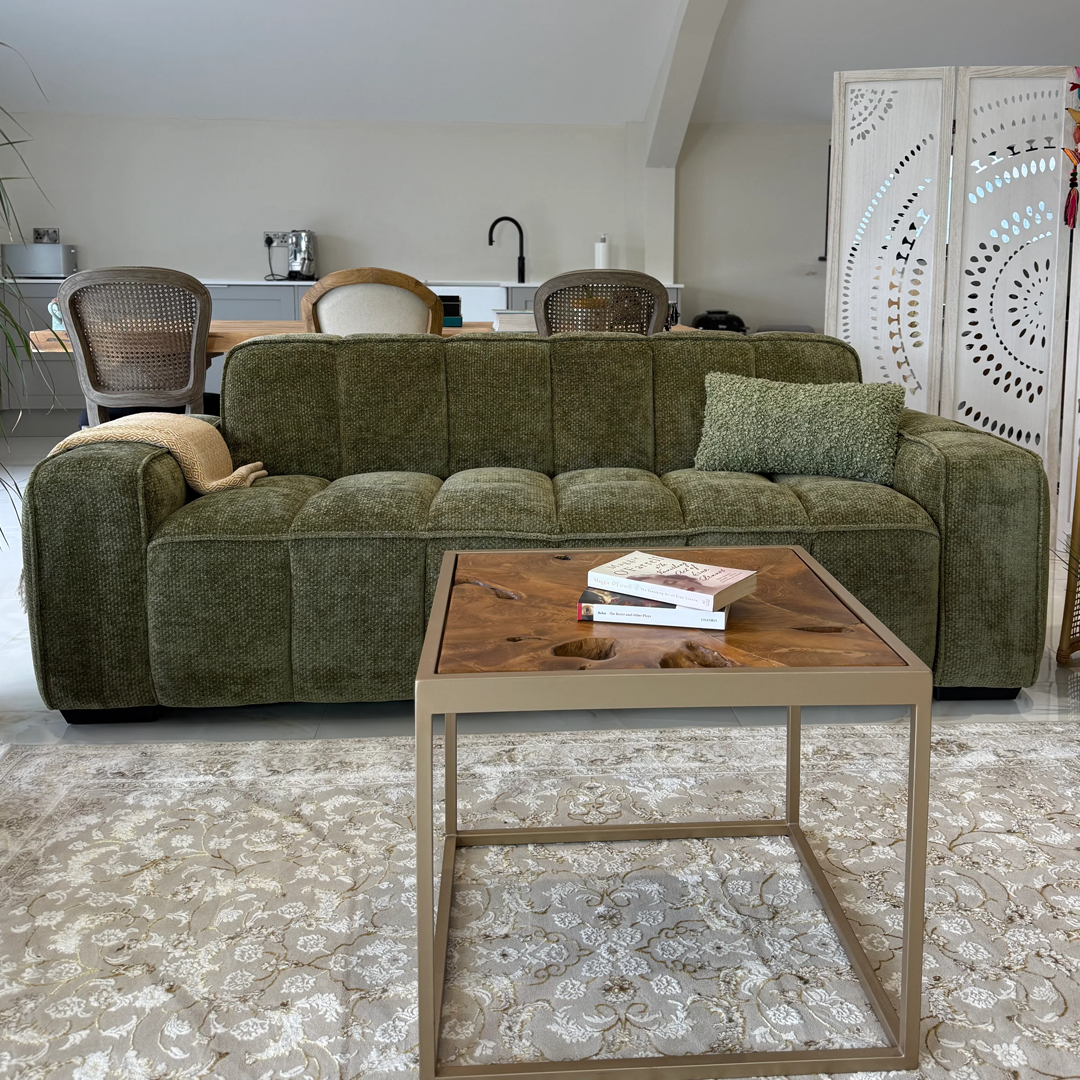 Fabric 3 Seater Sofa - Paris