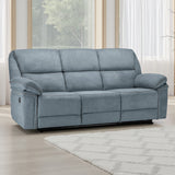 Fabric 3 Seater Sofa Recliner - Elio
