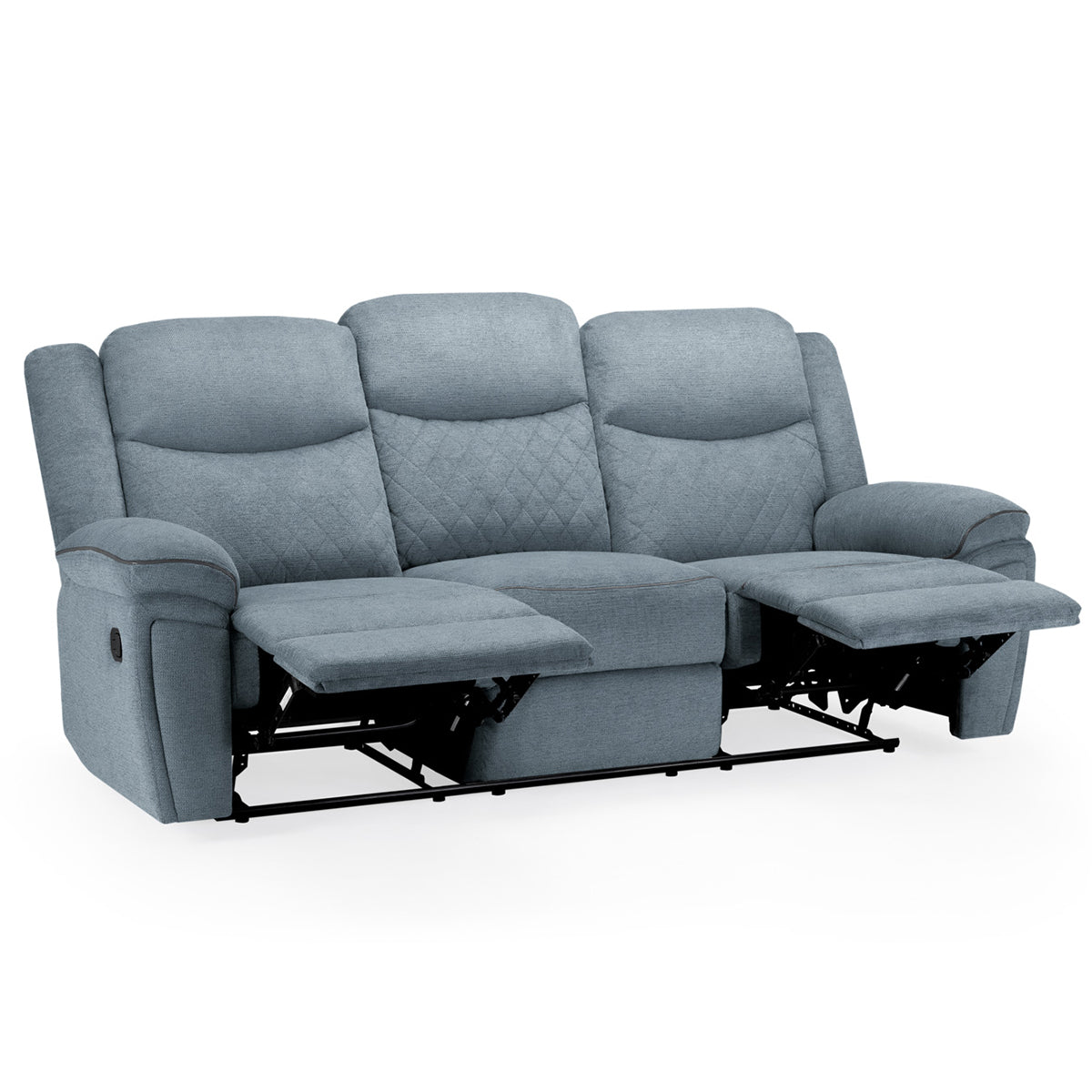 Fabric 3 Seater Sofa Recliner - Myra