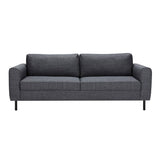 Fabric 3 Seater Sofa Set With Matt Black Steel Legs - Omaha
