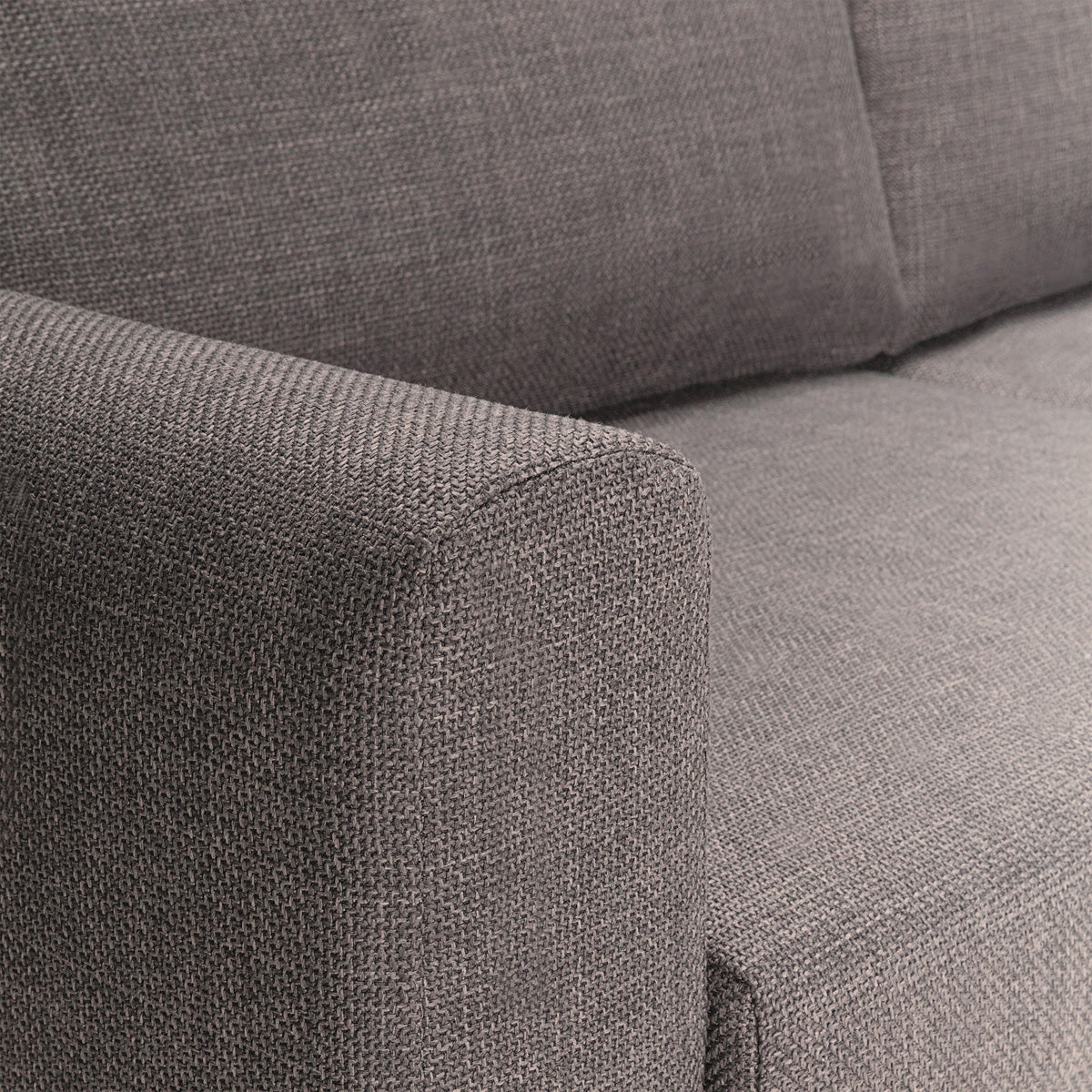 Fabric 3 Seater Sofa Set With Matt Black Steel Legs - Omaha