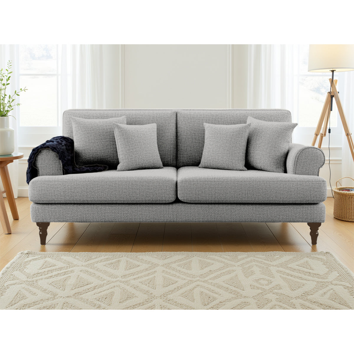 Fabric 3 Seater Sofa - Summer