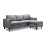 Fabric 3 Seater Sofa With Ottoman - Marant