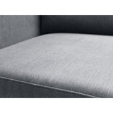 Fabric 3 Seater Sofa With Ottoman - Marant