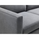 Fabric 3 Seater Sofa With Ottoman - Marant