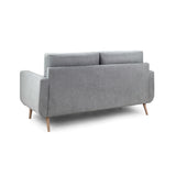 Fabric 3 Seater Sofa With Solid Wood Legs - Aurora