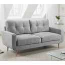 Fabric 3 Seater Sofa With Solid Wood Legs - Aurora