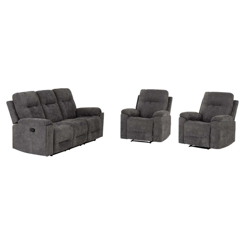 Fabric 3+1+1 Seater Recliner Sofa Set - Guildford