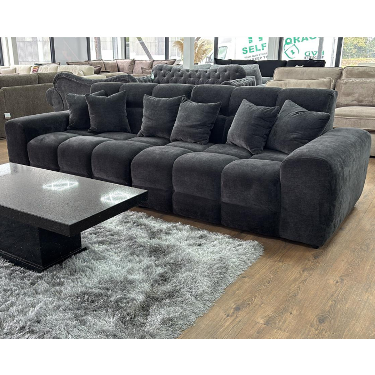 Fabric 4 Seater Sofa - Jacob