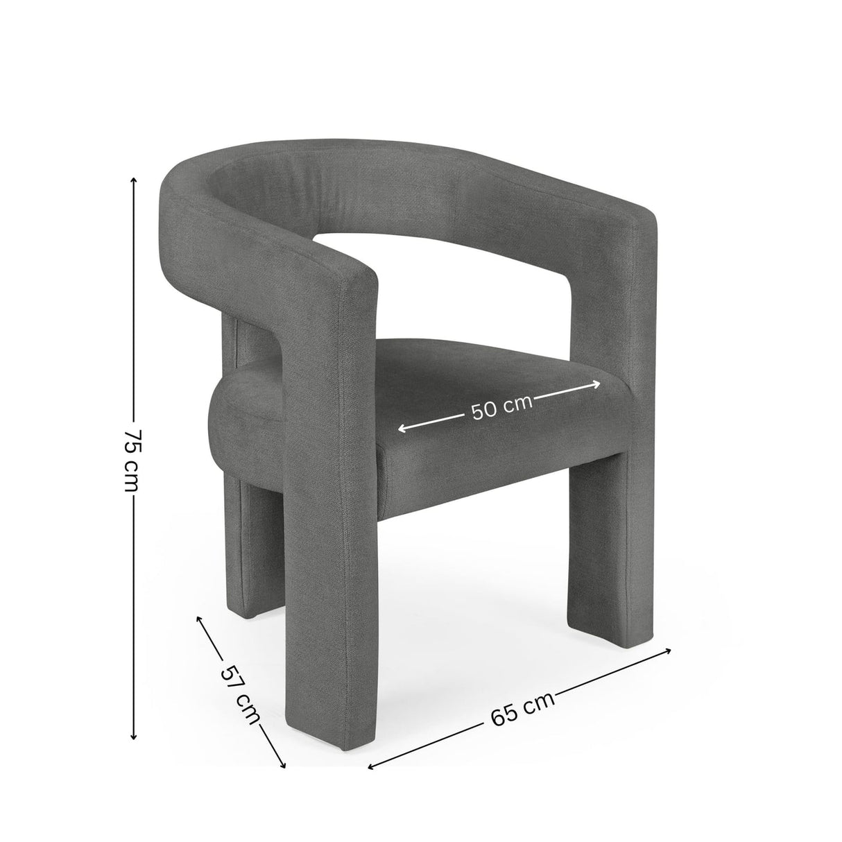 Fabric Accent Chair - Elara