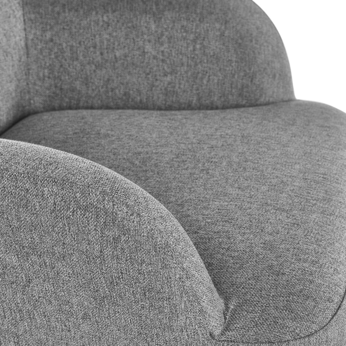 Fabric Accent Chair With Black Frame - Davos