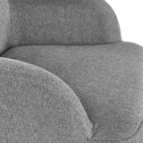 Fabric Accent Chair With Black Frame - Davos