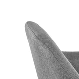 Fabric Accent Chair With Black Frame - Davos