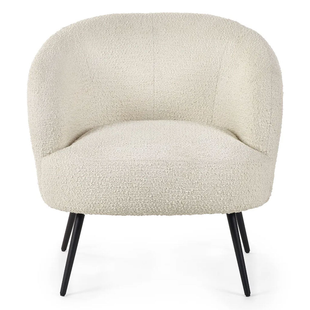 Fabric Accent Chair With Black Legs - Gigi