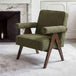 Fabric Accent Chair With Walnut Frame - Ember