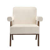 Fabric Accent Chair With Walnut Frame - Ember