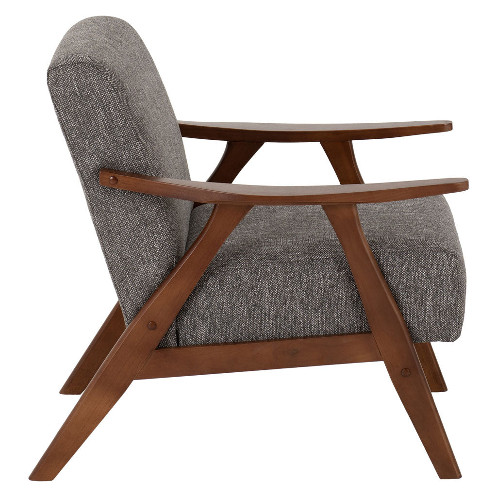 Fabric Accent Chair With Wooden Frame - Kendra