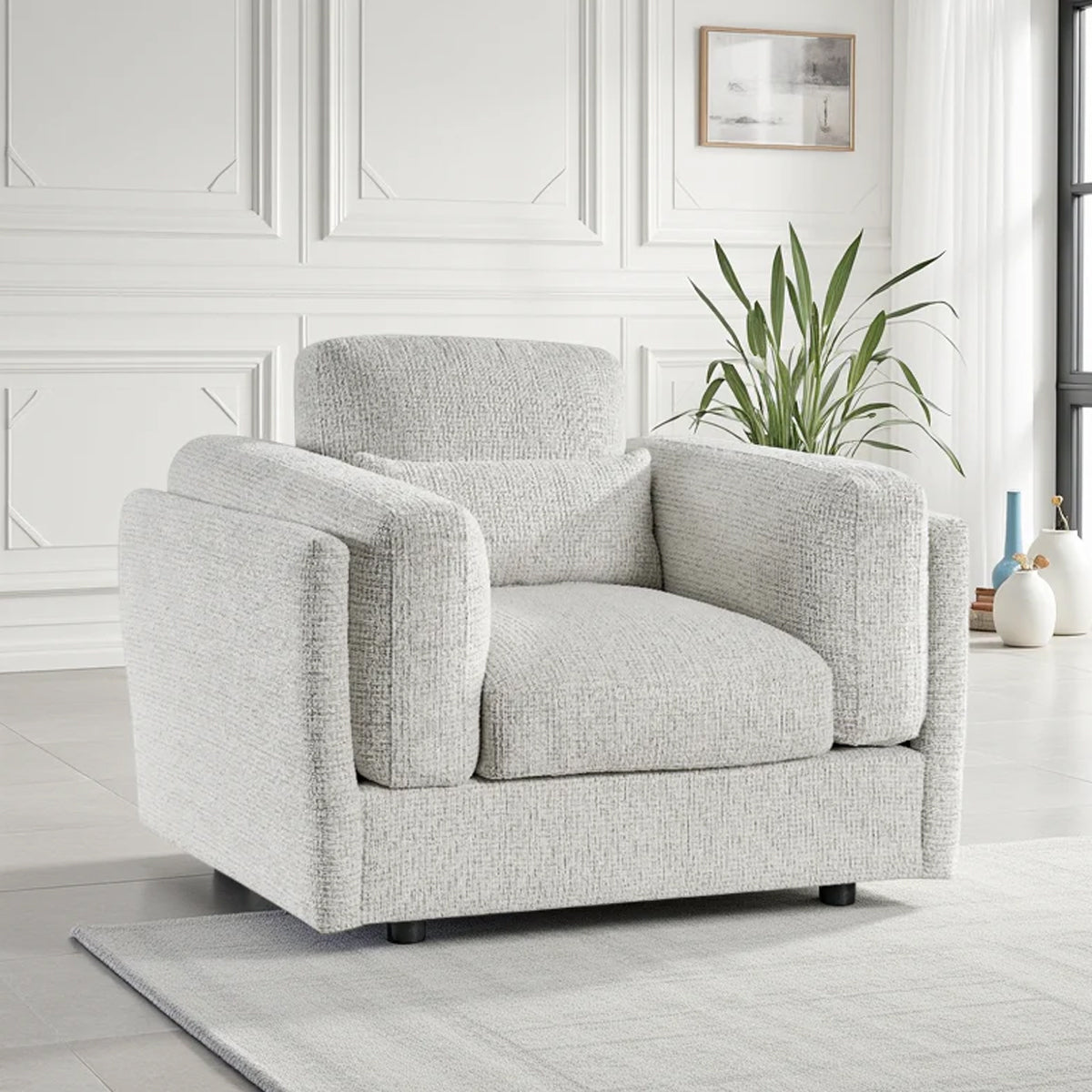 Fabric Armchair - Bari