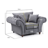 Fabric Armchair Fullback - Windsor