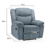 Fabric Armchair Recliner - Myra