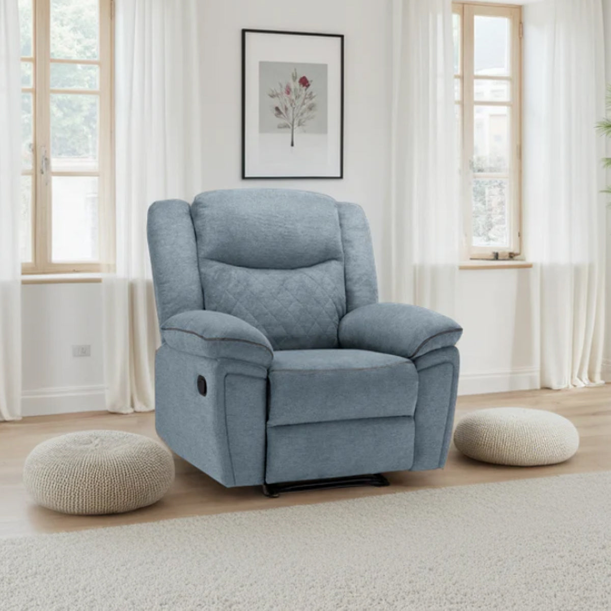 Fabric Armchair Recliner - Myra