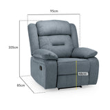 Fabric Armchair Recliner - Novie