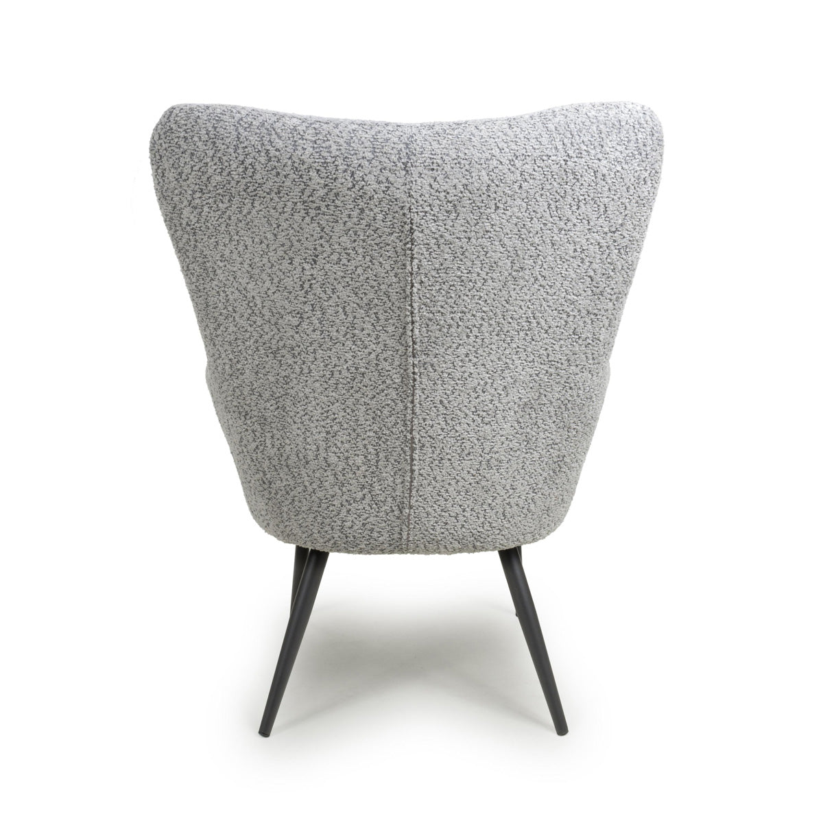 Fabric Armchair in Textured Chenille Effect - Bordeaux