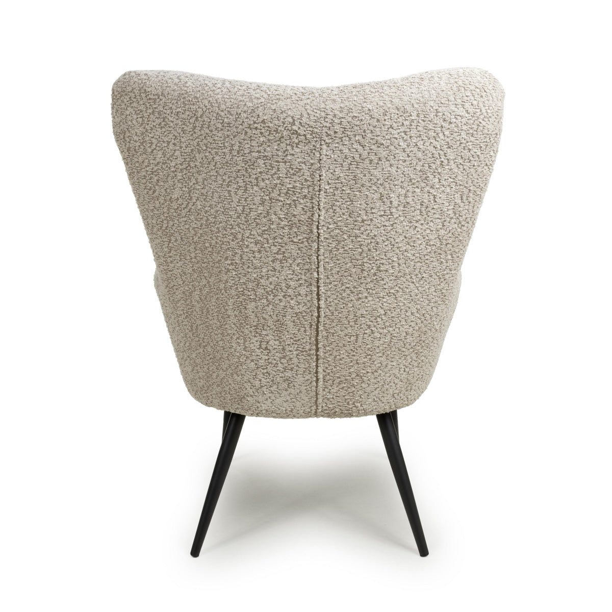 Fabric Armchair in Textured Chenille Effect - Bordeaux