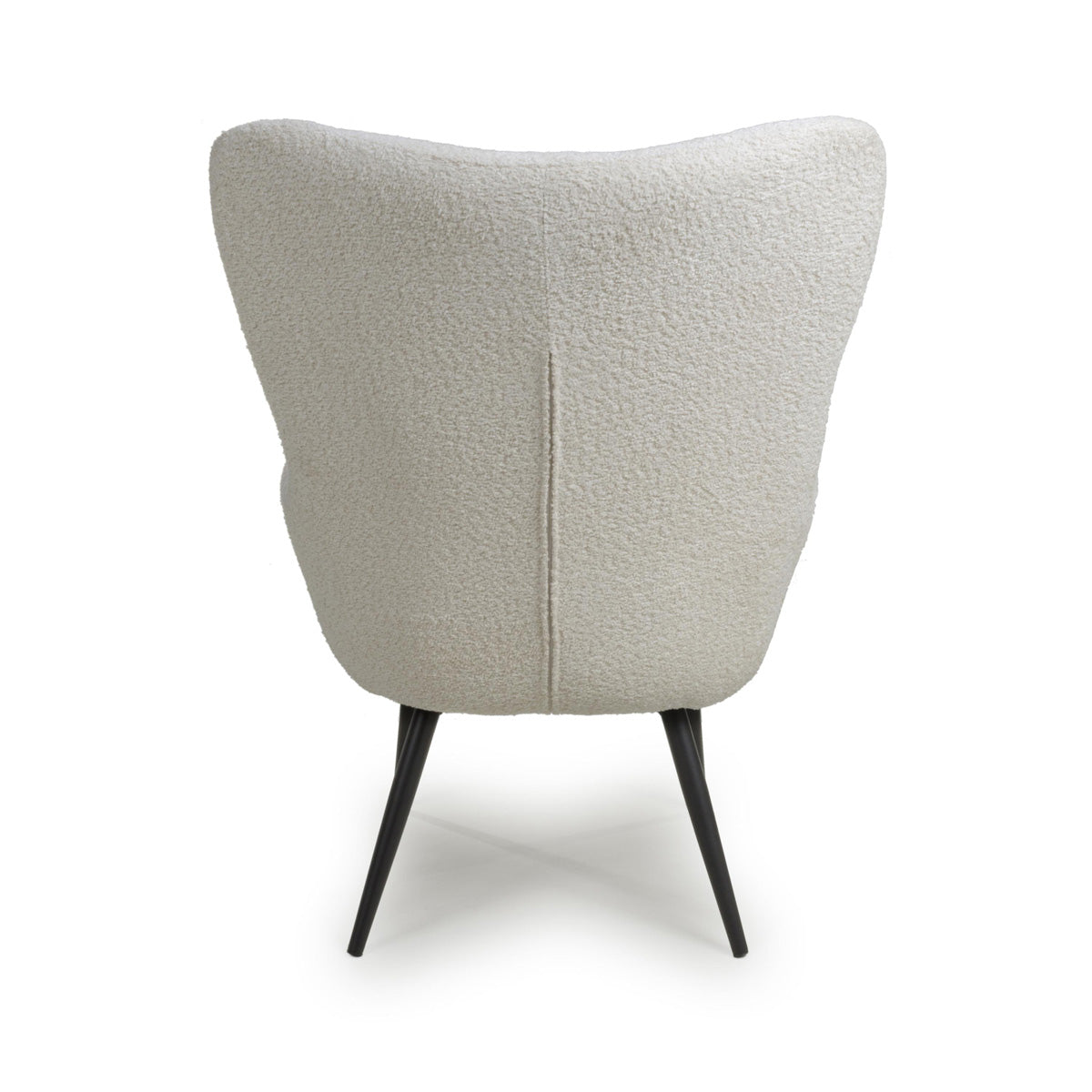 Fabric Armchair in Textured Chenille Effect - Bordeaux