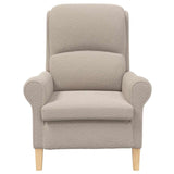 Fabric Armchair With Wooden Legs - Vantage Home