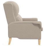 Fabric Armchair With Wooden Legs - Vantage Home