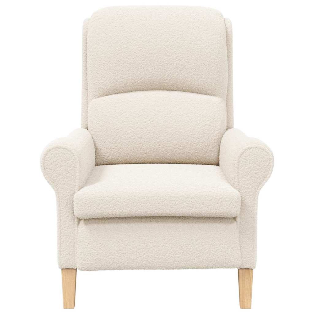 Fabric Armchair With Wooden Legs - Vantage Home