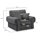 Fabric Armchair - Wilcot