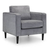 Fabric Armchair With Black Legs - Hayward