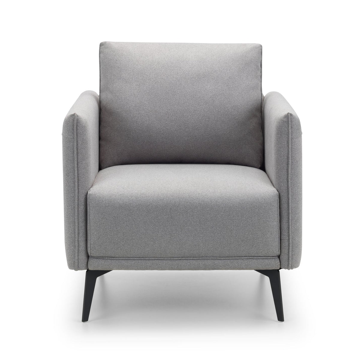 Fabric Armchair With Black Meta Legs - Rohe