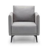 Fabric Armchair With Black Meta Legs - Rohe