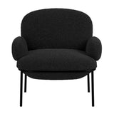 Fabric Armchair With Metal Legs - Avery