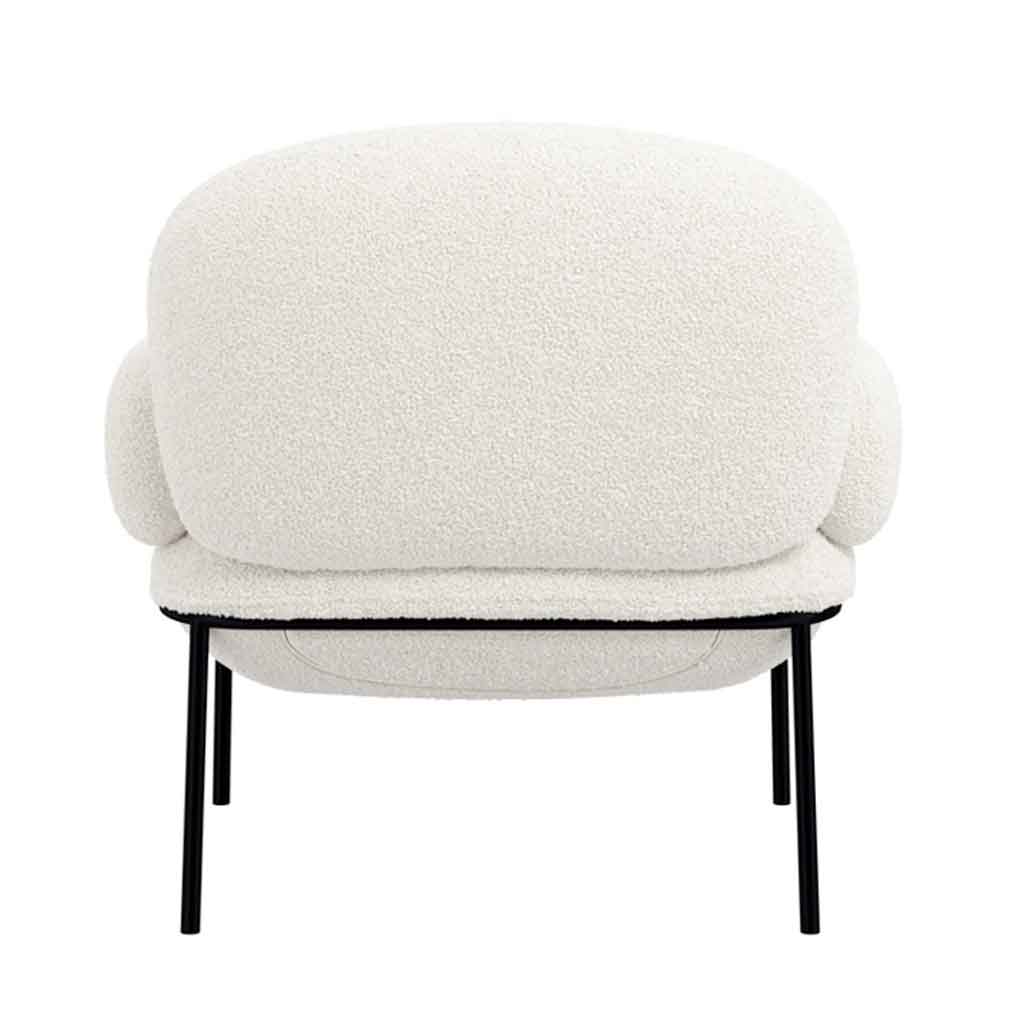 Fabric Armchair With Metal Legs - Avery
