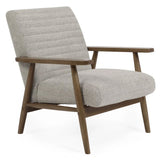 Fabric Armchair With Wooden Frame - Ivy