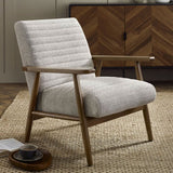 Fabric Armchair With Wooden Frame - Ivy