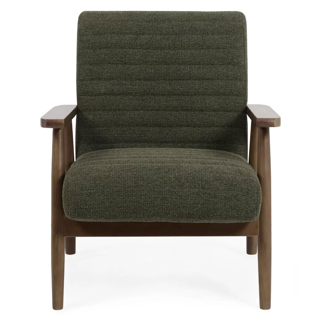 Fabric Armchair With Wooden Frame - Ivy