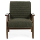 Fabric Armchair With Wooden Frame - Ivy