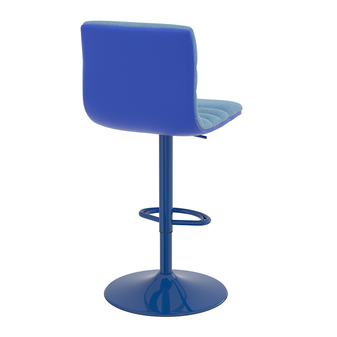 Fabric Bar Stool With Metal Base - Halverton